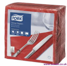 Tork Dinner Napkins 2 Ply Red