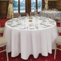 Tablecloth White Round 305mm Polyester