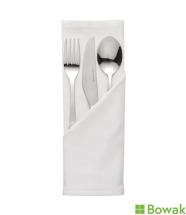 Napkin Polyester White 51cm x 51cm