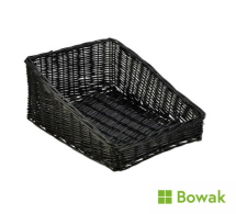 Wicker Display Basket Black 46X36cm