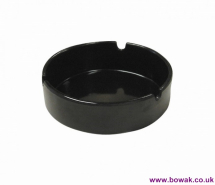 Ashtray Black Malamine 4inch