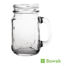 Handled Mason Jar 450ml/16oz