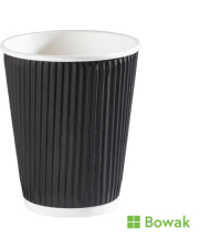 Black Ripple Cups 12oz