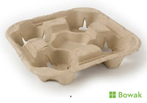 Carry Tray 4 Cup Moulded
