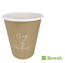 Oatmeal Single Wall Cup 8oz Signature