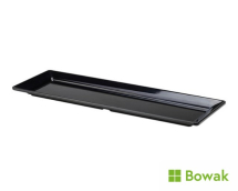 Melamine Platter GN 2/4 Black 53x17.5cm