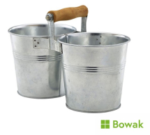 Combi Serving Buckets Galvanised