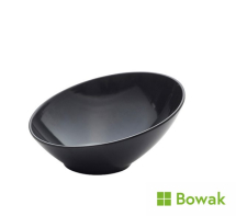 Slanted Buffet Bowl Black 22oz Melamine 21x20x10cm