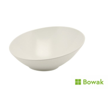 Slanted Buffet Bowl White 22oz Melamine 21x20x10cm