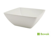 Curved Square Bowl White 146oz Melamine 26.2 x 9.8cm