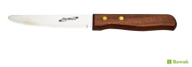 Steak Knife Dark Wood Handle 25cm