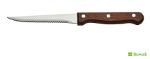 Steak Knife Dark Wood Handle Full Tang