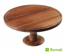 Acacia Cake Stand Round D32cm x 15cm
