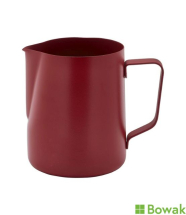 Non-Stick Red Milk Jug 12oz Stainless Steel