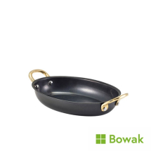 Black Vintage Oval Dish 17.6oz 18.5x13.5x3.25cm St. Steel