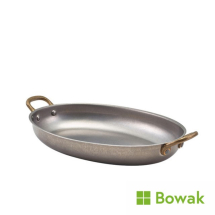 Vintage Oval Dish 35oz 24.5x17.5x4cm St. Steel