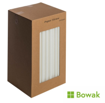 Paper Straws 200mm White