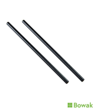 Smoothie Straws 8mm Black Paper 9inch