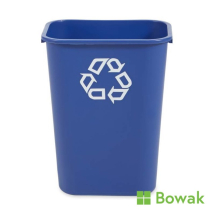 Deskside Recycling Bin Blue