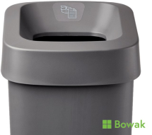 uBin Mini 50L Waste Bin & Lid Grey