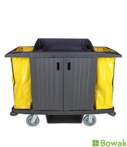 Housekeeping Cart Complete with 2 Vinyl Bags