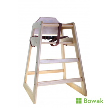 Wooden High Chair Natural - Unassembled
