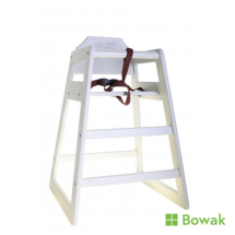 Wooden High Chair White - Unassembled