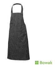 Apron Black Butchers Stripe 70x100cm