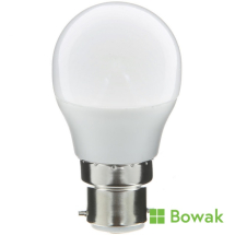 Golfball LED 6W Bulb 3000K BC