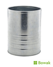Galvanised Steel Can 11x14.5cm