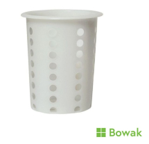 Cutlery Cylinder White 100mm Dia. 135mm High