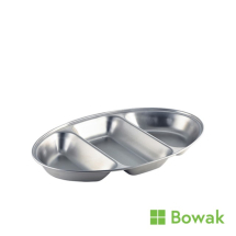 Oval Vegetable Dish 35cm 3-Part