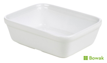 Genware Porcelain Rectangular Pie Dish 15.5x11.5cm/6 x 4.5inch