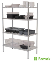 Wire Racking 4 Tier 183x45x183cm
