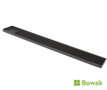 Bar Mat Deluxe Black Rubber 610mm x 80mm