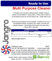 Jangro Trigger Spray Label - Multi Purpose Cleaner