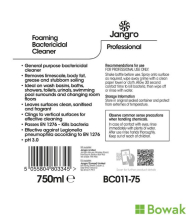 Label Jangro Trigger Spray Foaming Bactericidal