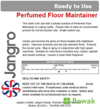 Jangro Trigger Spray Label - Perfumed Floor Maintainer