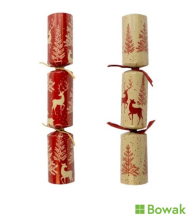 Red & Gold Stag Crackers 11inch