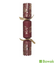 Burgundy & Gold Merry Xmas Crackers 14inch
